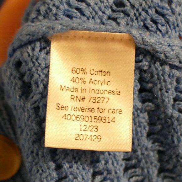 Plus Size Sonoma Goods For Life Button-Front Crochet Cardigan - Picture 4 of 11